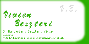 vivien beszteri business card